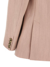 Stella Mccartney Double-breasted Wool Blazer Pink