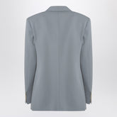 Stella McCartney Light Grey Wool Double-Breasted Jacket Grey