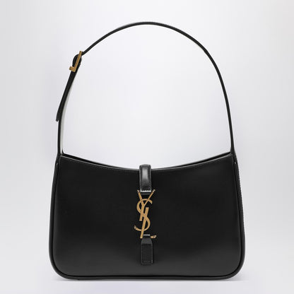 Saint Laurent Black 5 À 7 Shoulder Bag in Smooth Leather Black