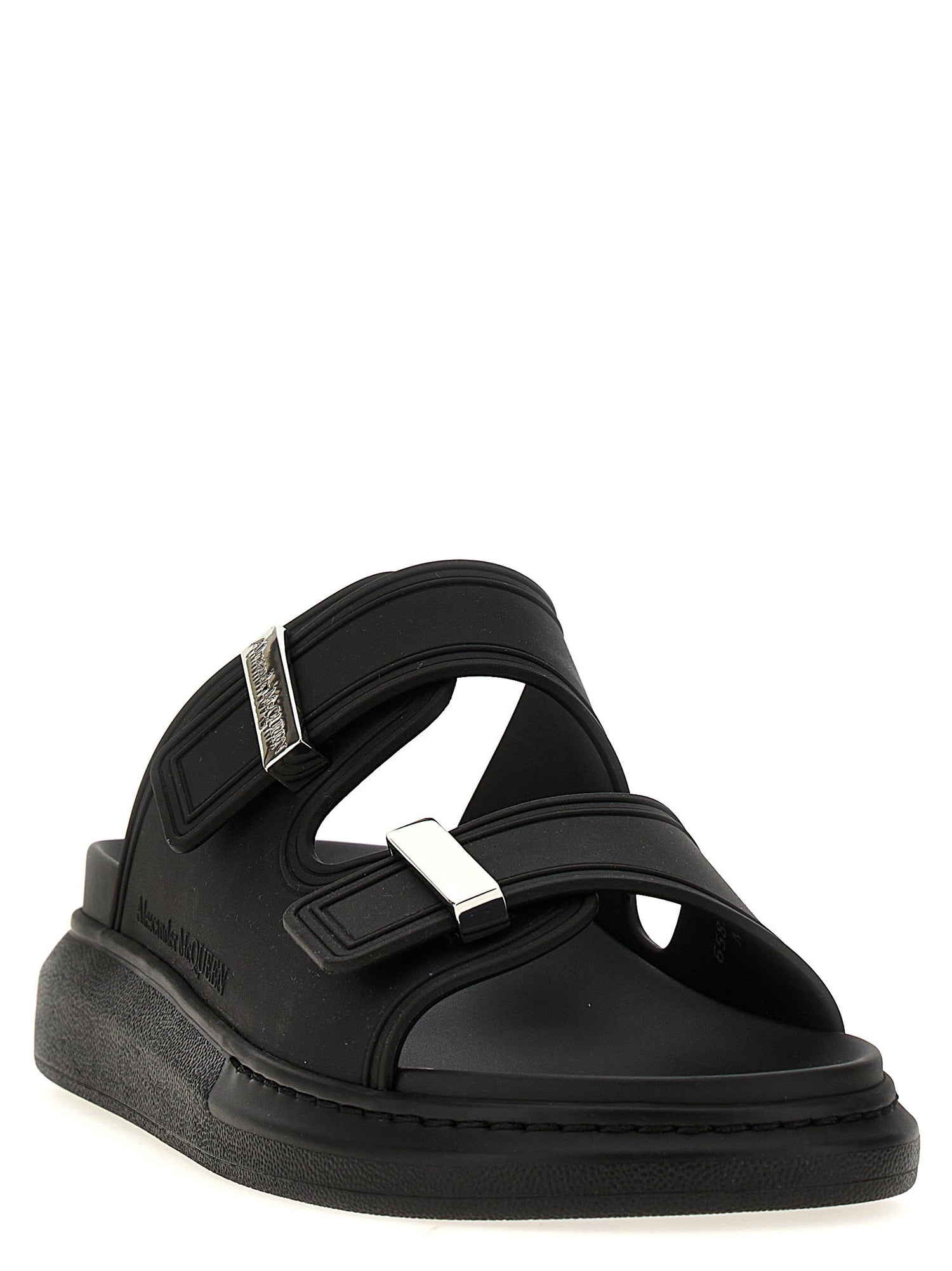 Alexander McQueen Rubber Sandals Black