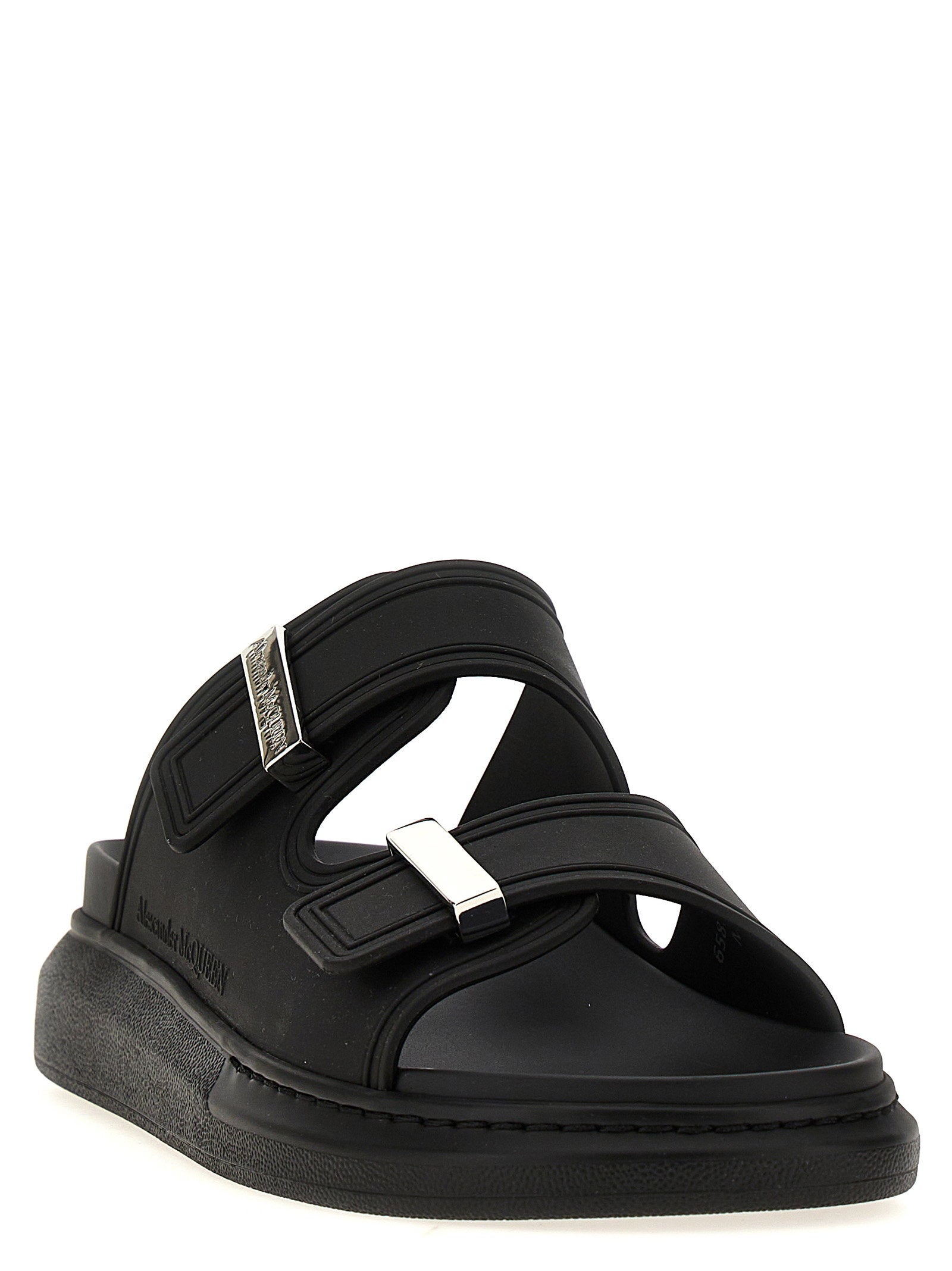 Alexander McQueen Rubber Sandals Black
