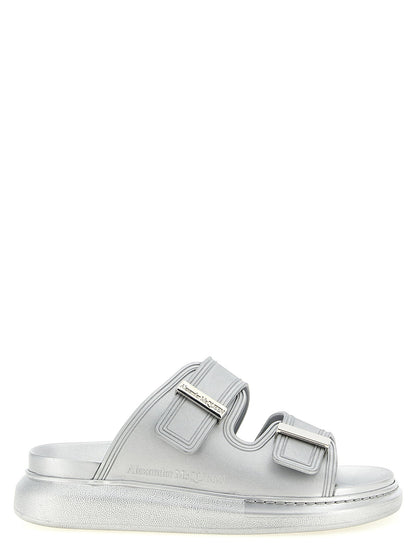 Alexander McQueen Hybrid Sandals Silver
