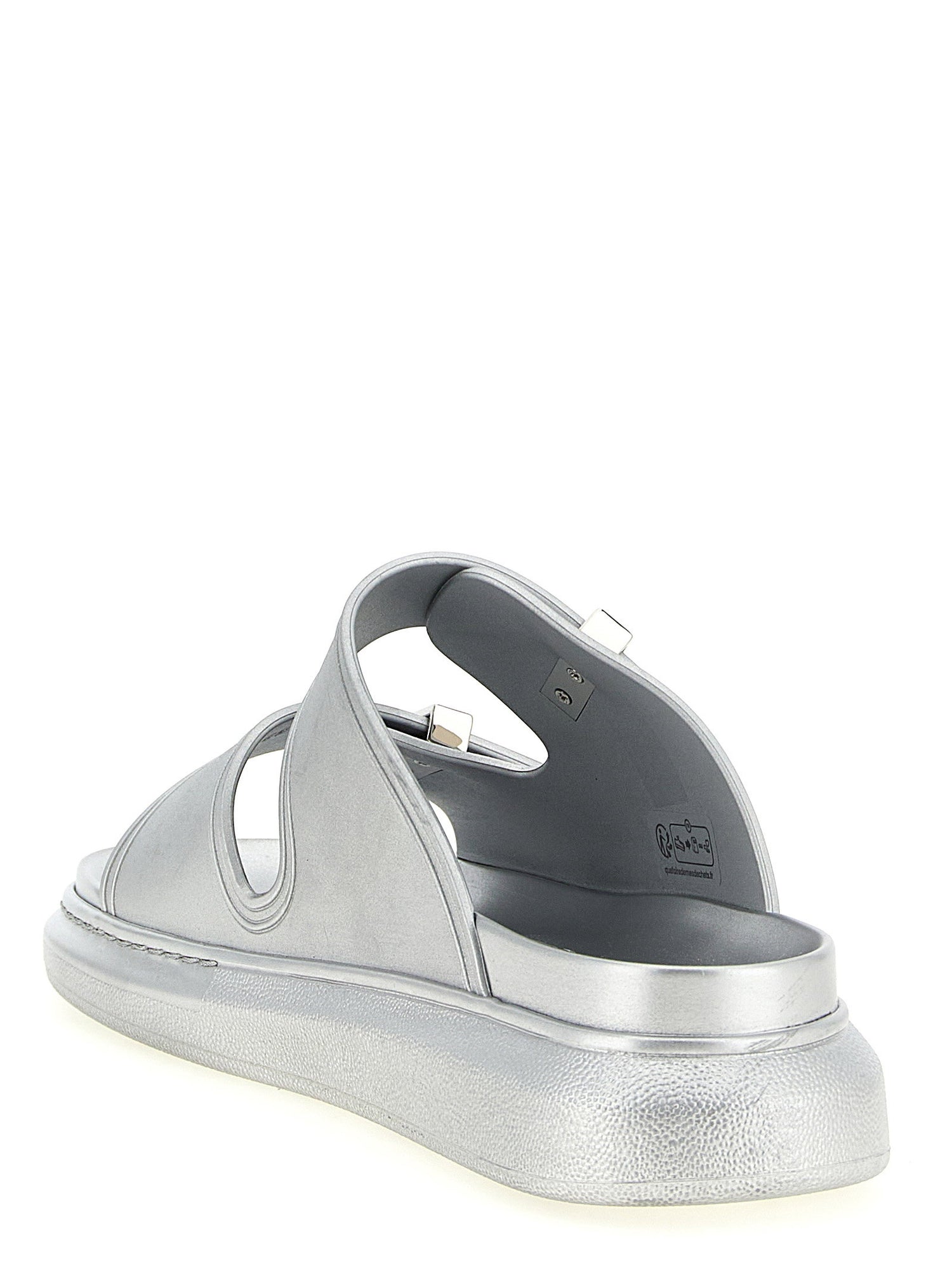 Alexander McQueen Hybrid Sandals Silver