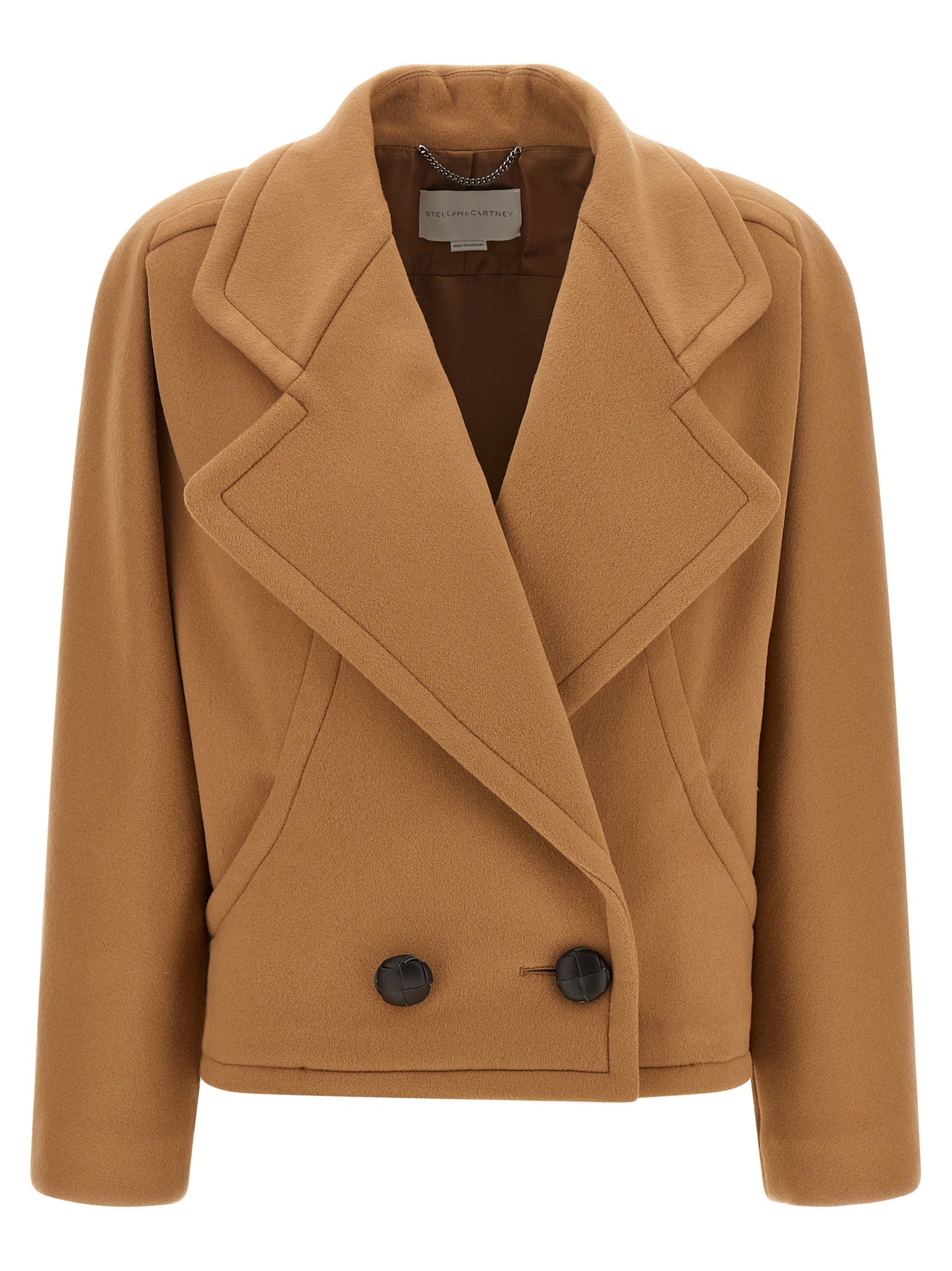 Stella Mccartney Double-breasted Coat Beige