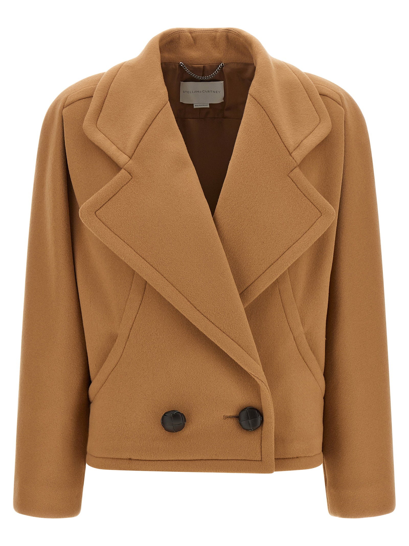 Stella Mccartney Double-breasted Coat Beige