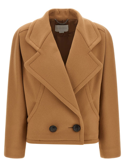Stella Mccartney Double-breasted Coat Beige