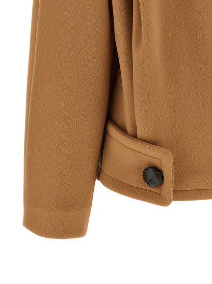 Stella Mccartney Double-breasted Coat Beige