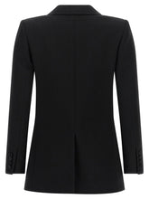 Saint Laurent Satin Lapel Blazer Black  