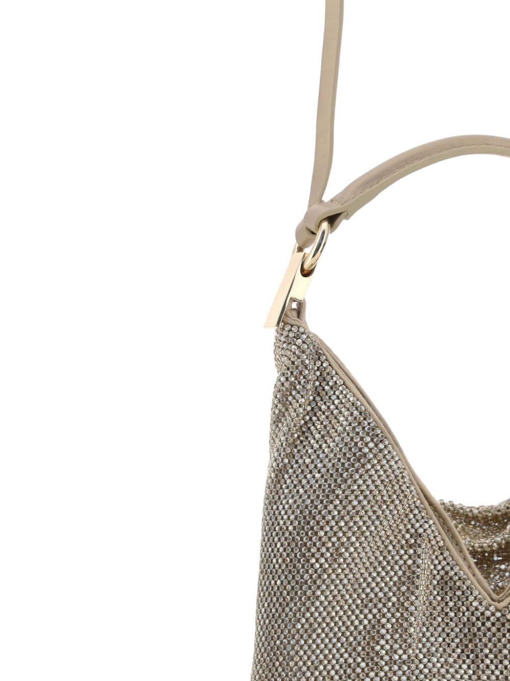 Benedetta Bruzziches Bella Ciao Crystal-Embellished Powder Shoulder Bag Powder