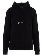 Saint Laurent Logo Print Hoodie Black