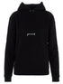 Saint Laurent Logo Print Hoodie Black