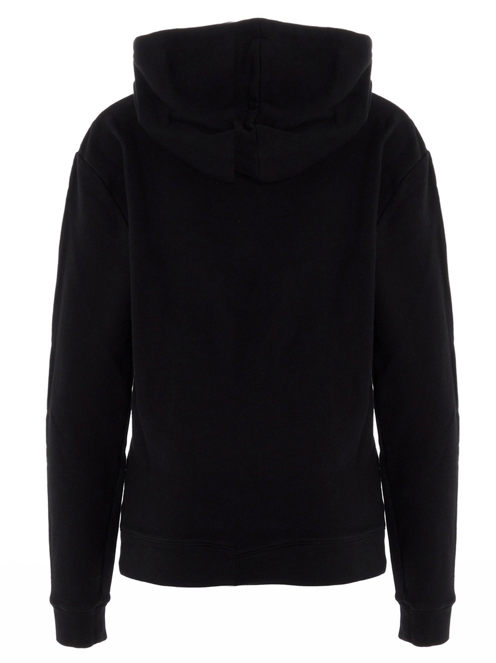 Saint Laurent Logo Print Hoodie Black