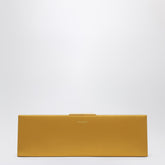 Saint Laurent Midnight Large Satin Clutch Orange