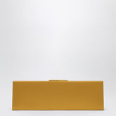 Saint Laurent Midnight Large Satin Clutch Orange