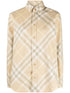 Burberry Vintage Check Cotton Shirt Light Beige