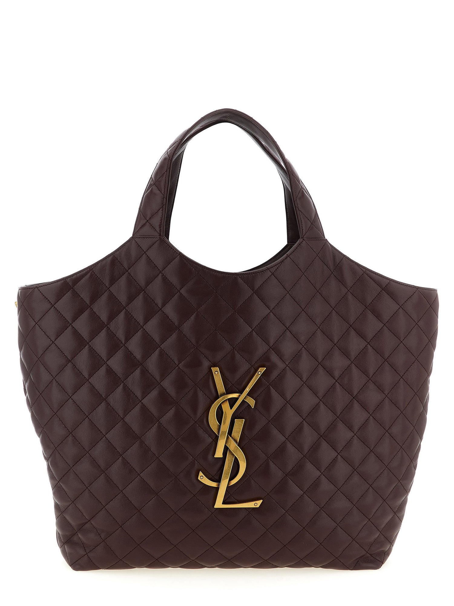 Saint Laurent Icare Maxi Shopping Bag Bordeaux