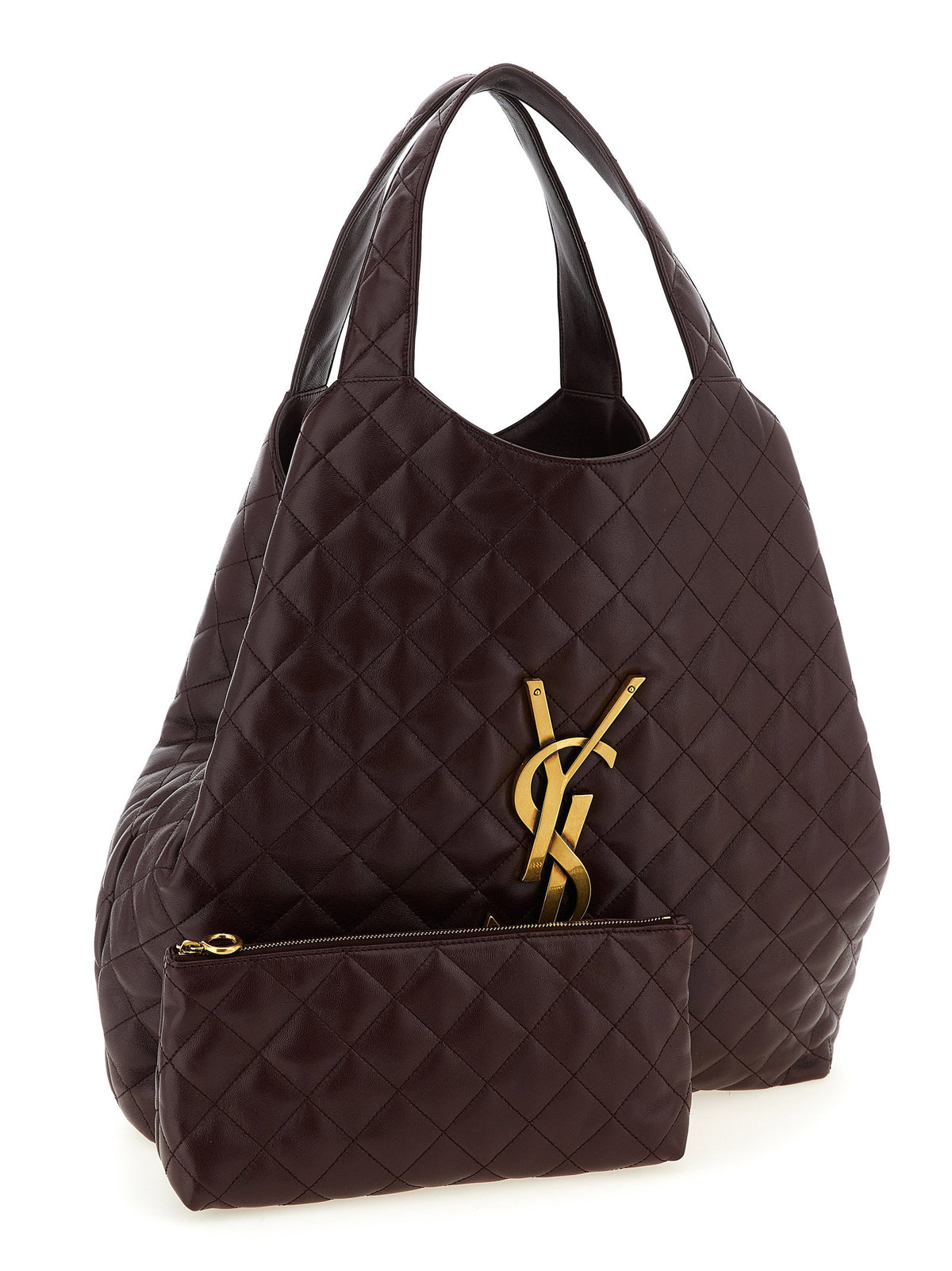 Saint Laurent Icare Maxi Shopping Bag Bordeaux