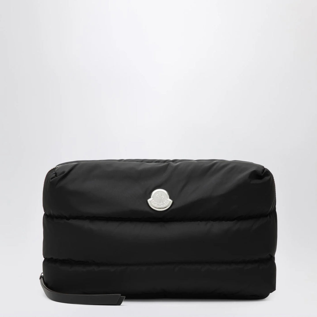 Moncler Caradoc Beauty Case In Quilted Black Nylon