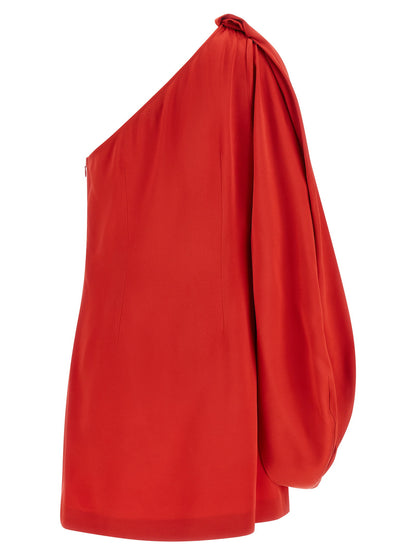 Stella Mccartney One-shoulder Dress Red