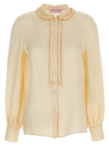 Valentino Garavani Toute La V Shirt Beige