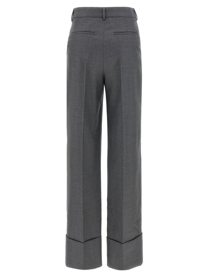 Valentino Garavani Wool Pants Gray