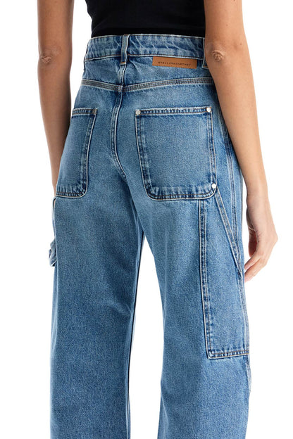 Vintage effect barrel jeans