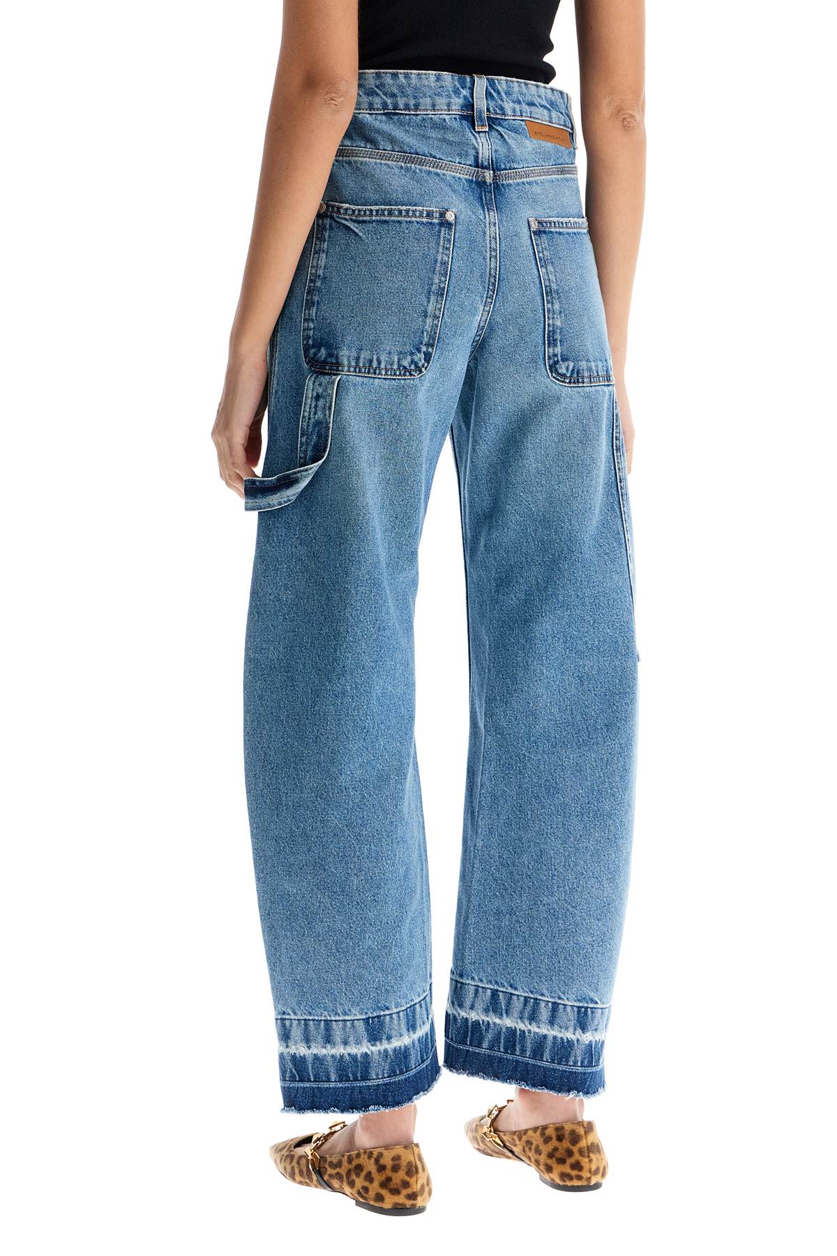 Vintage effect barrel jeans