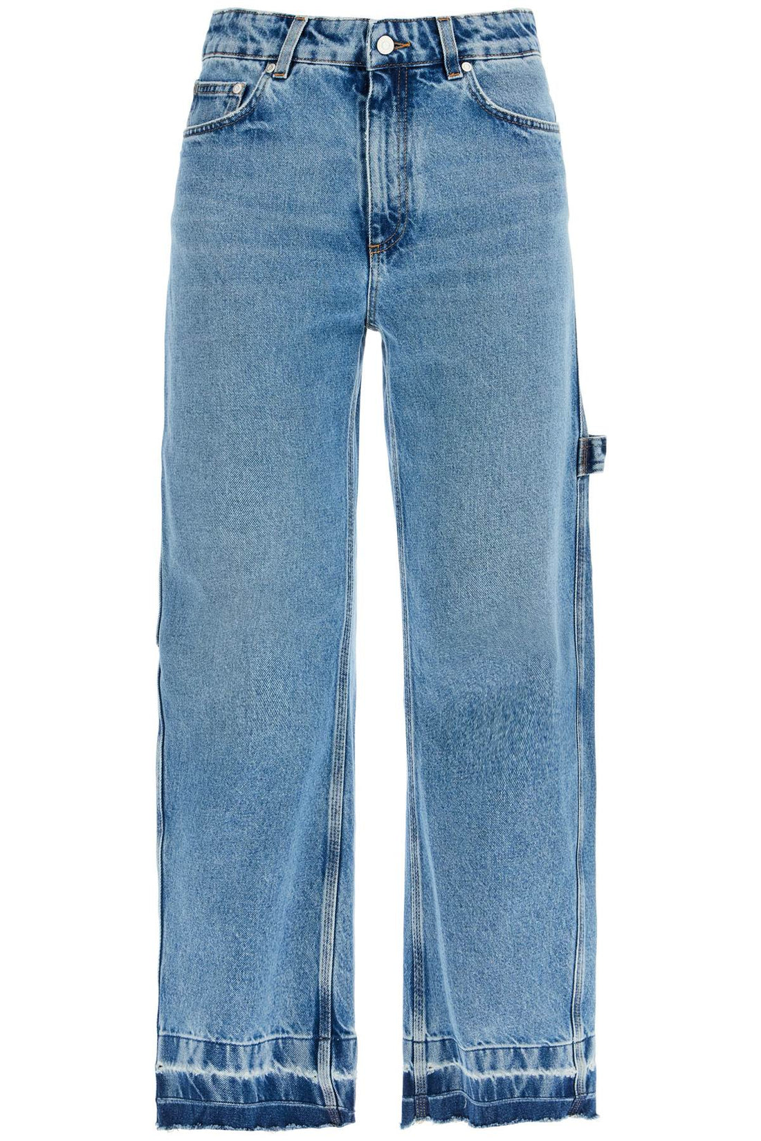 Vintage effect barrel jeans