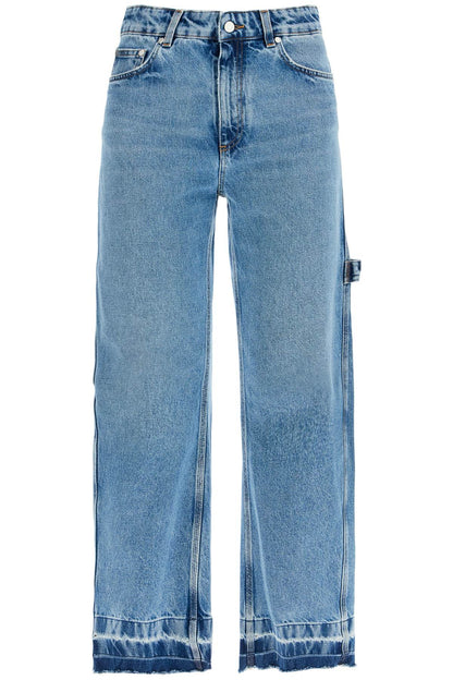 Vintage effect barrel jeans