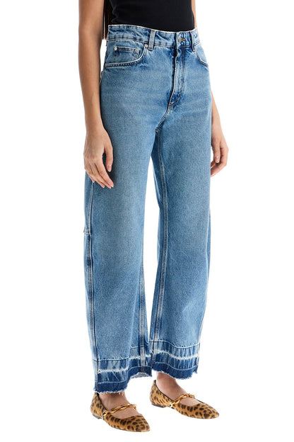 Vintage effect barrel jeans