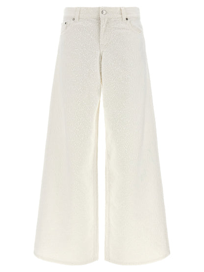 Stella Mccartney Jeans Boucle White