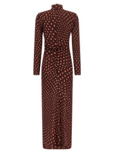 Stella Mccartney Polka Dot Mesh Dress Bordeaux