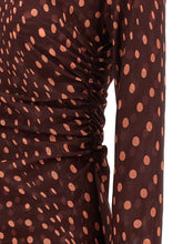 Stella Mccartney Polka Dot Mesh Dress Bordeaux