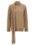 Stella Mccartney Scarf Detail Sweater Beige