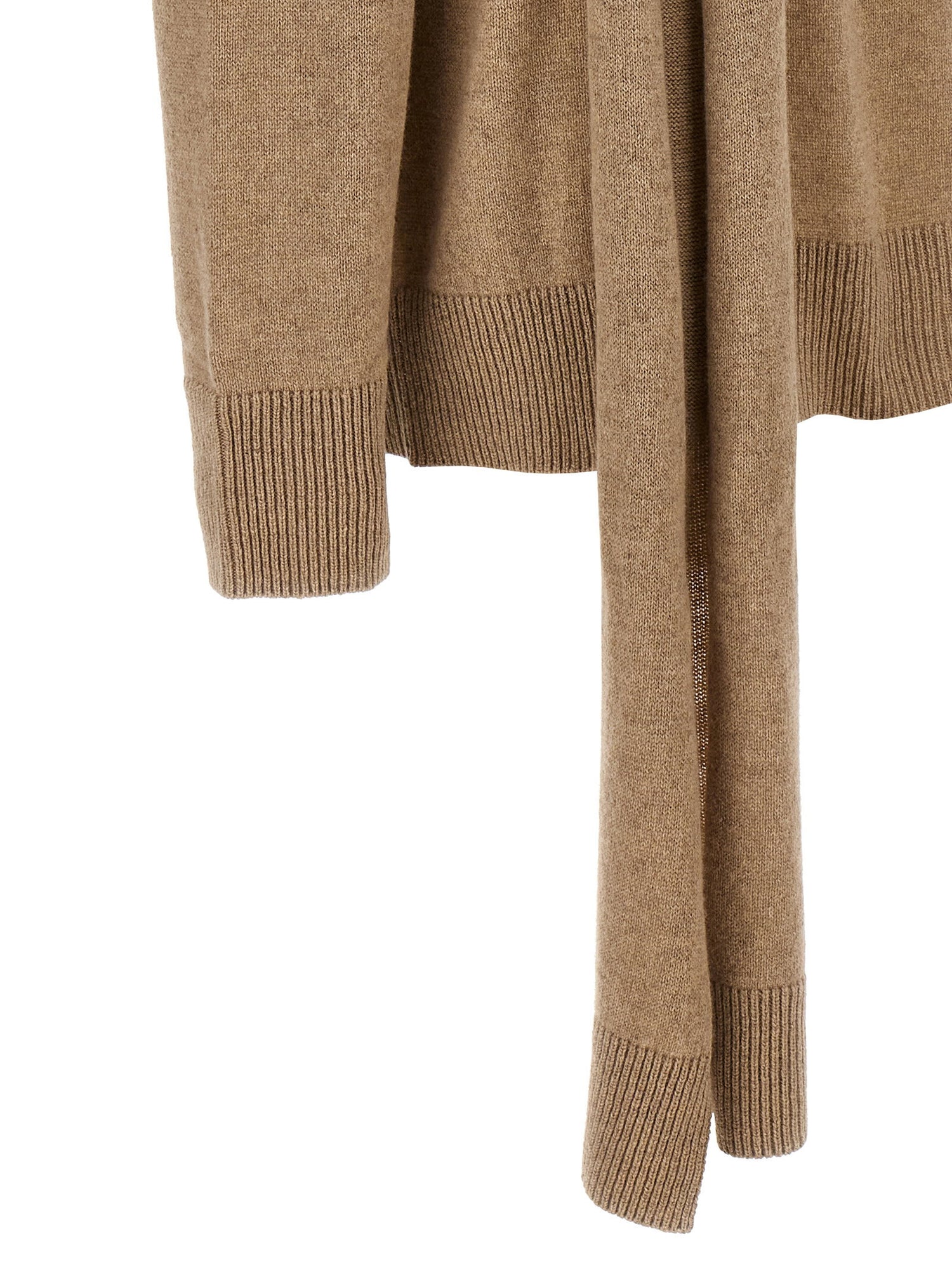 Stella Mccartney Scarf Detail Sweater Beige