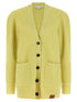 Stella Mccartney Thick Knit Cardigan Yellow