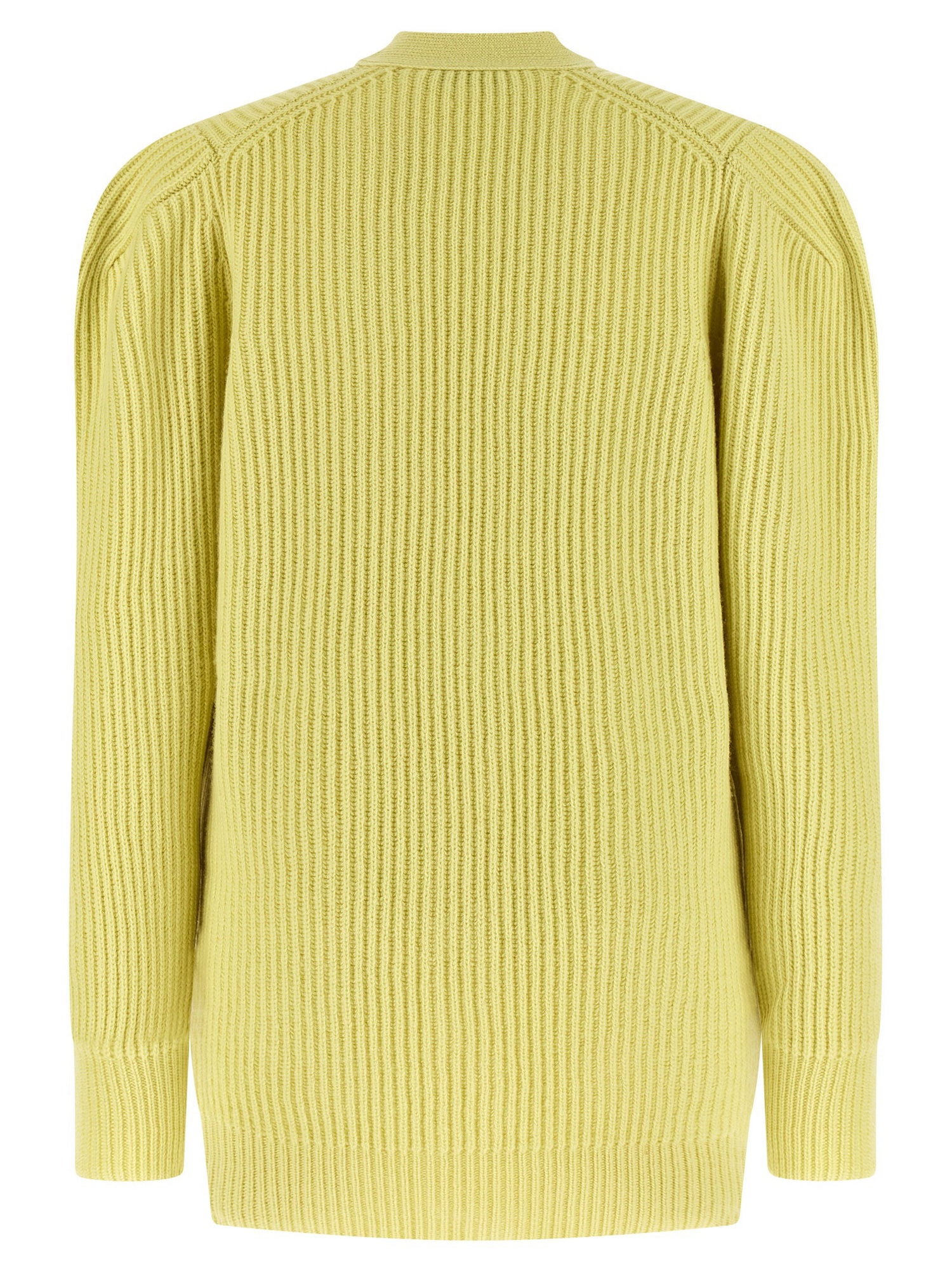 Stella Mccartney Thick Knit Cardigan Yellow