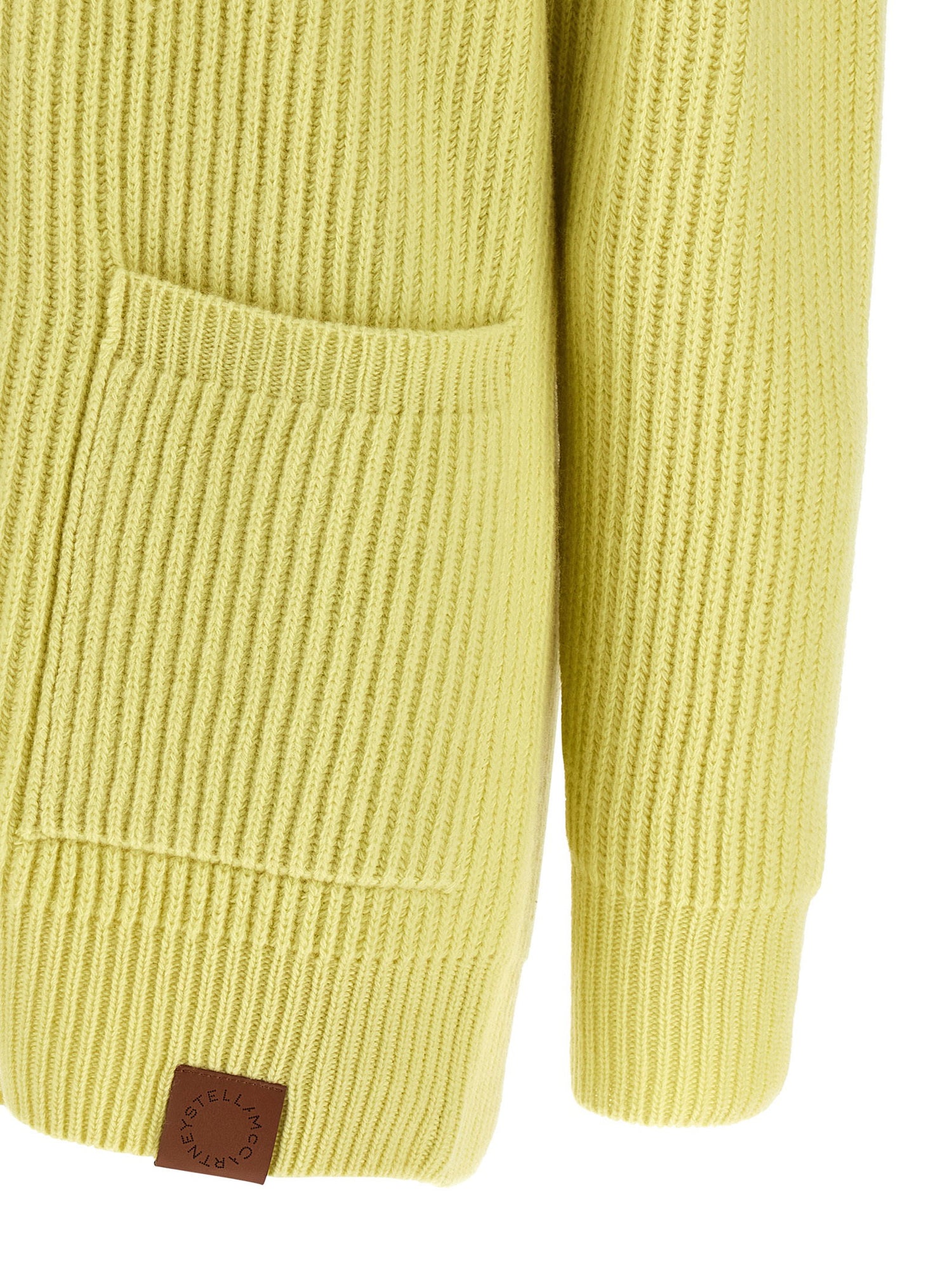 Stella Mccartney Thick Knit Cardigan Yellow