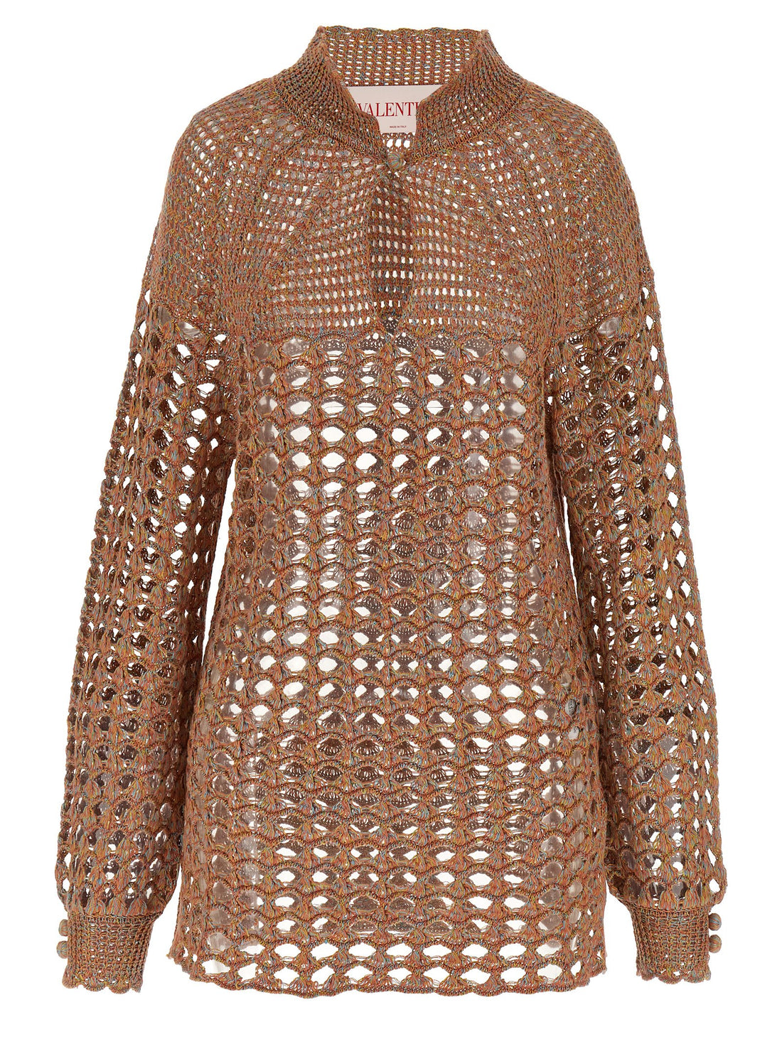Valentino Garavani Openwork Sweater Multicolor