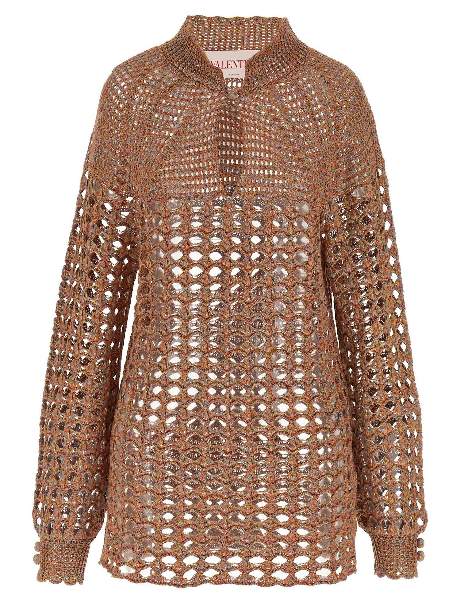 Valentino Garavani Openwork Sweater Multicolor