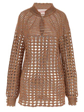 Valentino Garavani Openwork Sweater Multicolor