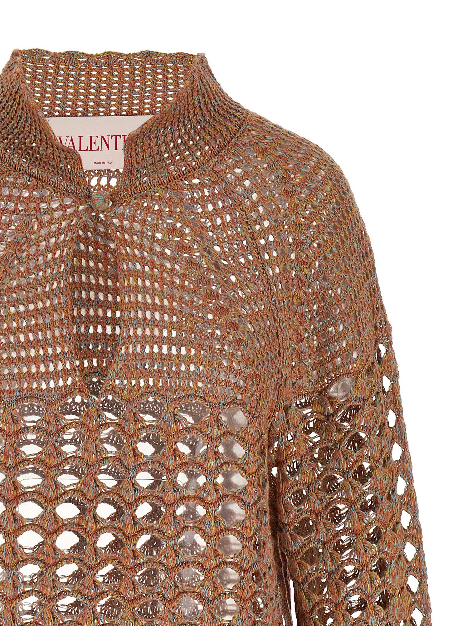 Valentino Garavani Openwork Sweater Multicolor