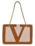 Valentino Garavani Viva Superstar Midi Shopping Bag Beige