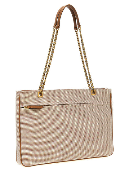 Valentino Garavani Viva Superstar Midi Shopping Bag Beige