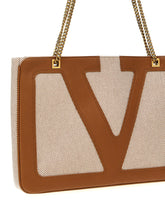 Valentino Garavani Viva Superstar Midi Shopping Bag Beige