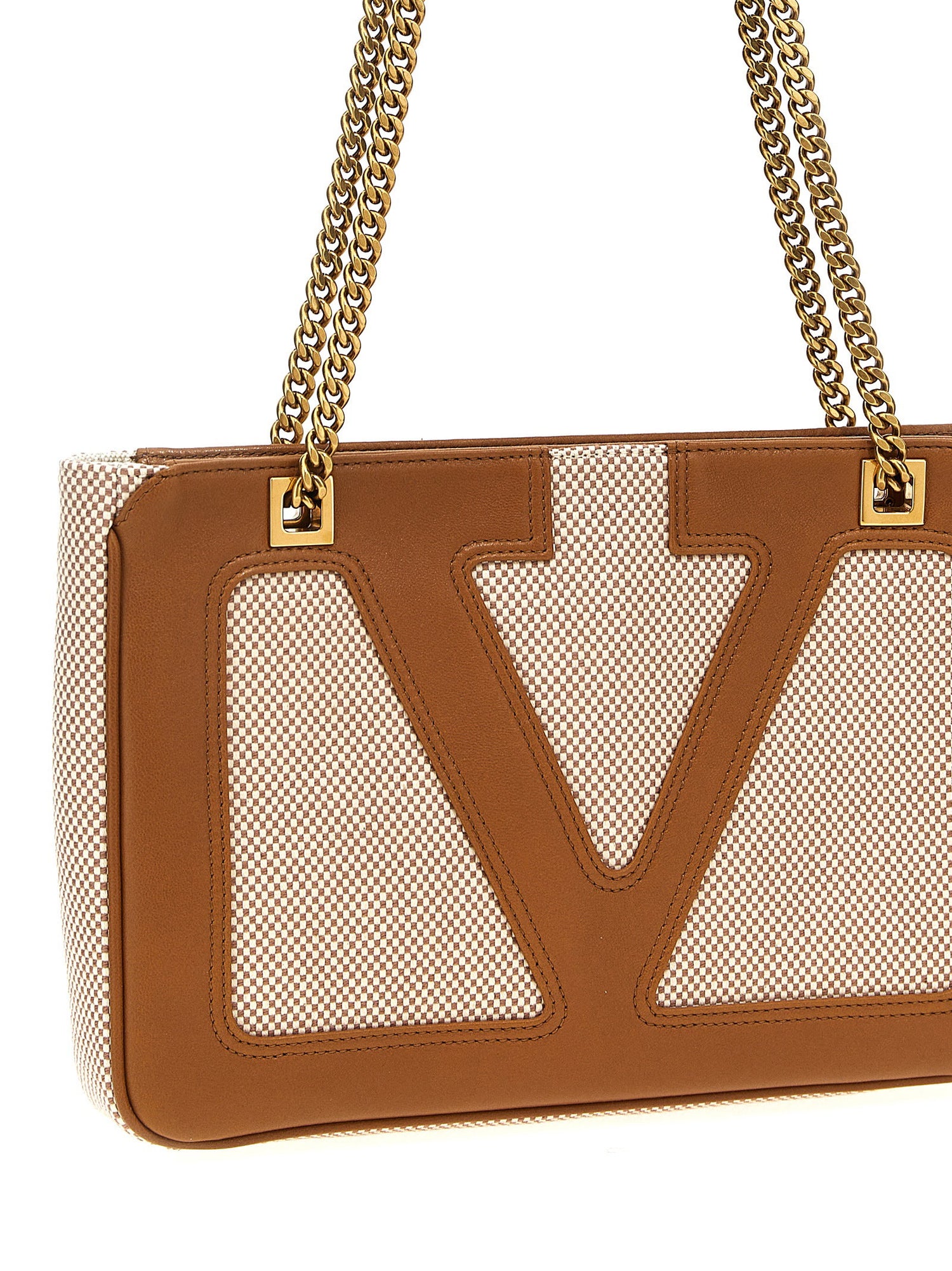 Valentino Garavani Viva Superstar Small Shopping Bag Beige