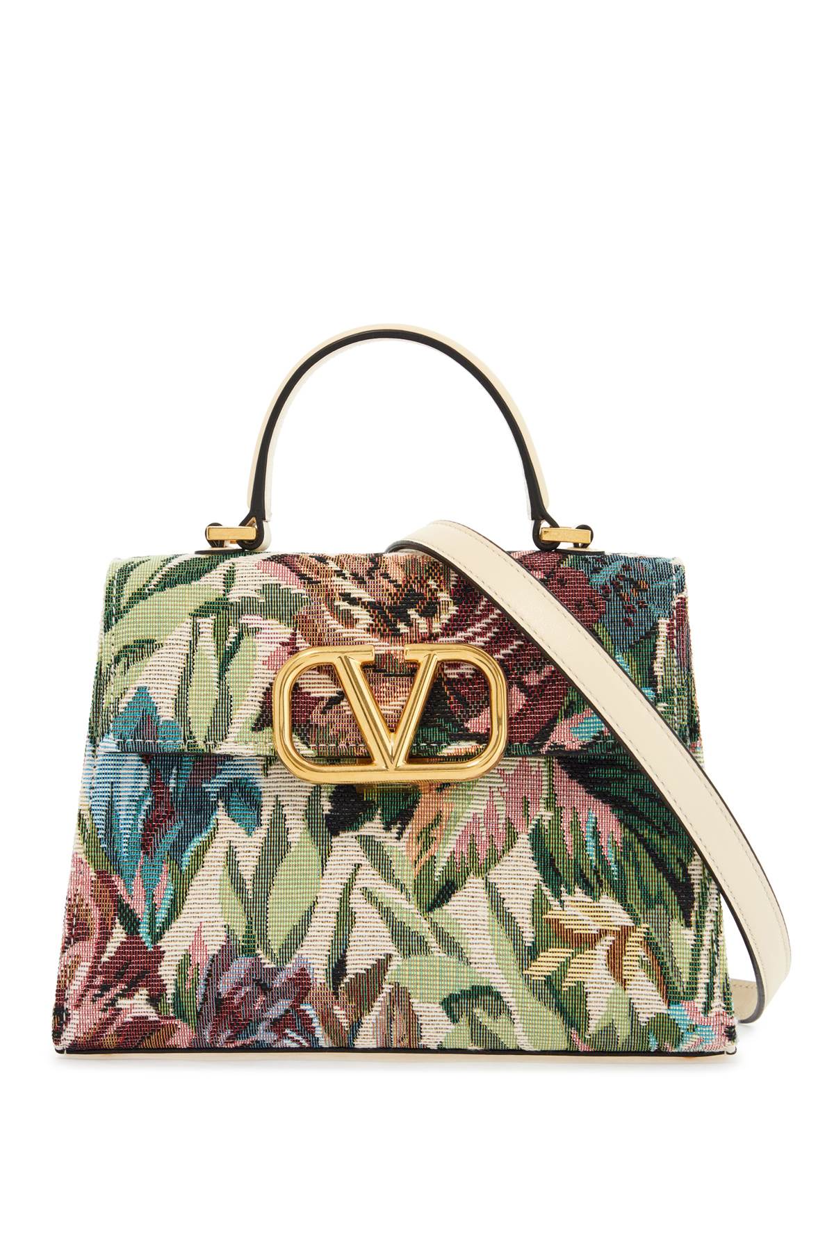 Small floral multicolor handbag