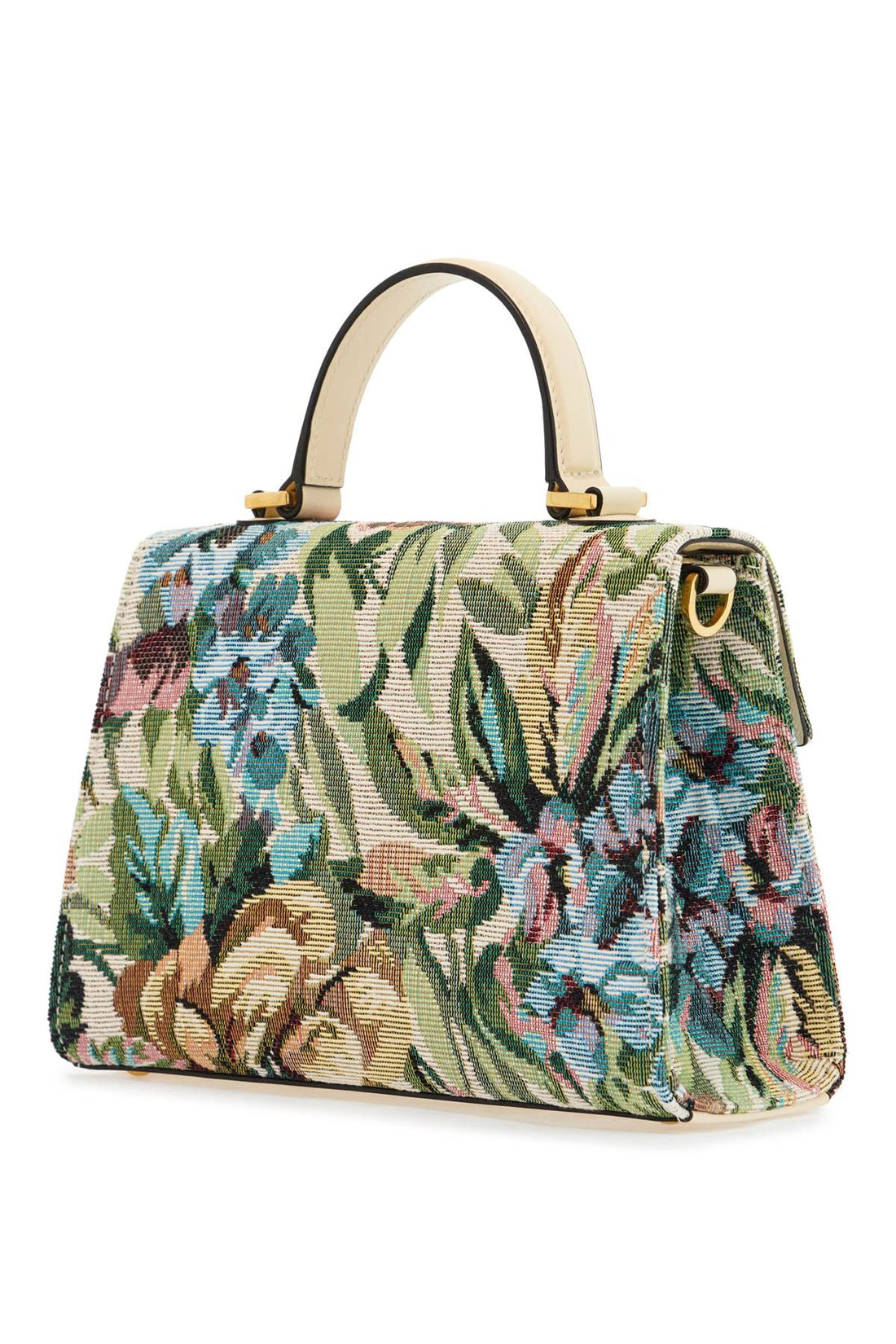 Small floral multicolor handbag