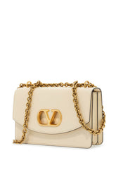 Valentino Garavani Shoulder bag in Butter White leather with a chain strap