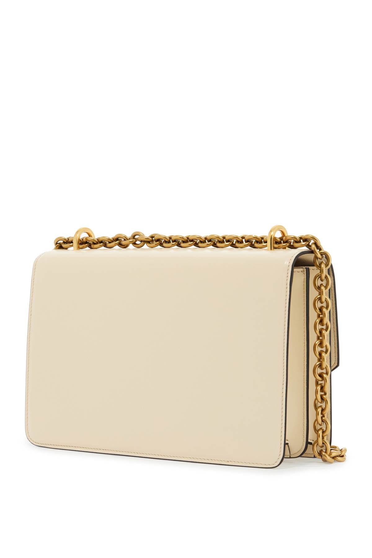 Valentino Garavani Shoulder bag in Butter White leather with a chain strap